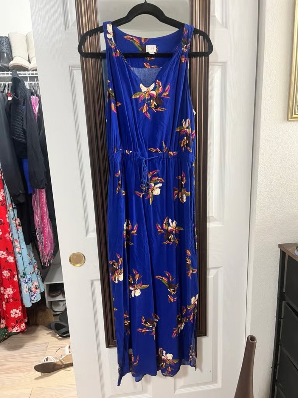 A New Day Blue floral maxi dress